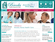 Tablet Screenshot of brookshomehealthcare.net